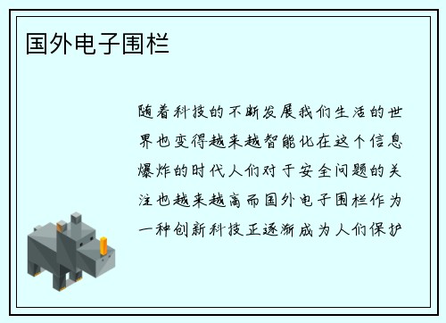国外电子围栏